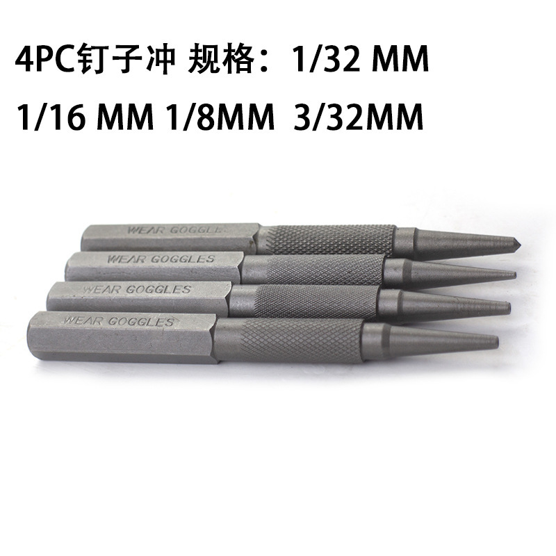 4pc center punch nail punch positioning punch punch chisel