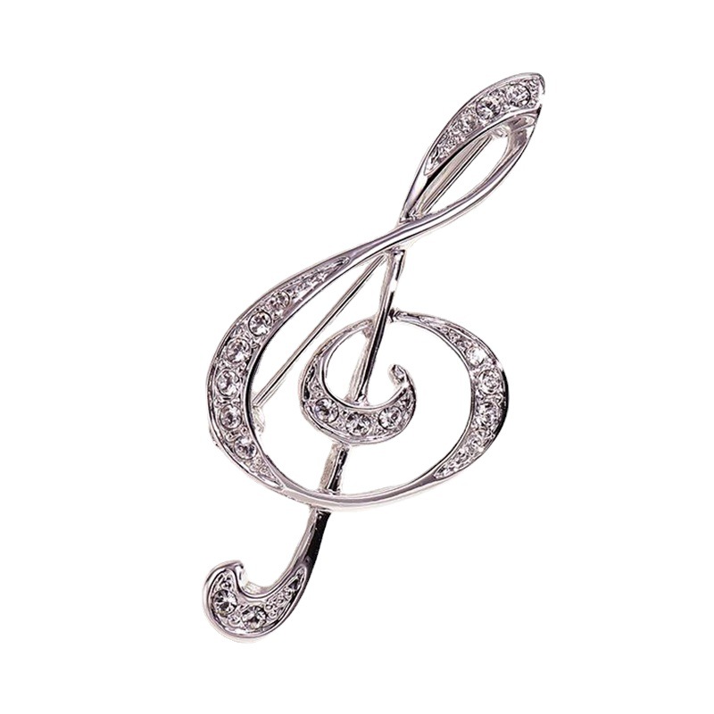 Treble Clef Brooch Musical Note Pin For Women And Men Suits_voghion.com