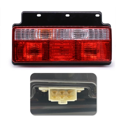 Tail light, V6 Kangling 808 Rear Tail - 12v-side-jack-on-the-left-fully-surrounded-by-thickened-bracket-other