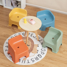 家用靠背宝宝儿童凳子可叠放加厚简约小凳子防滑宝宝餐椅新款矮凳
