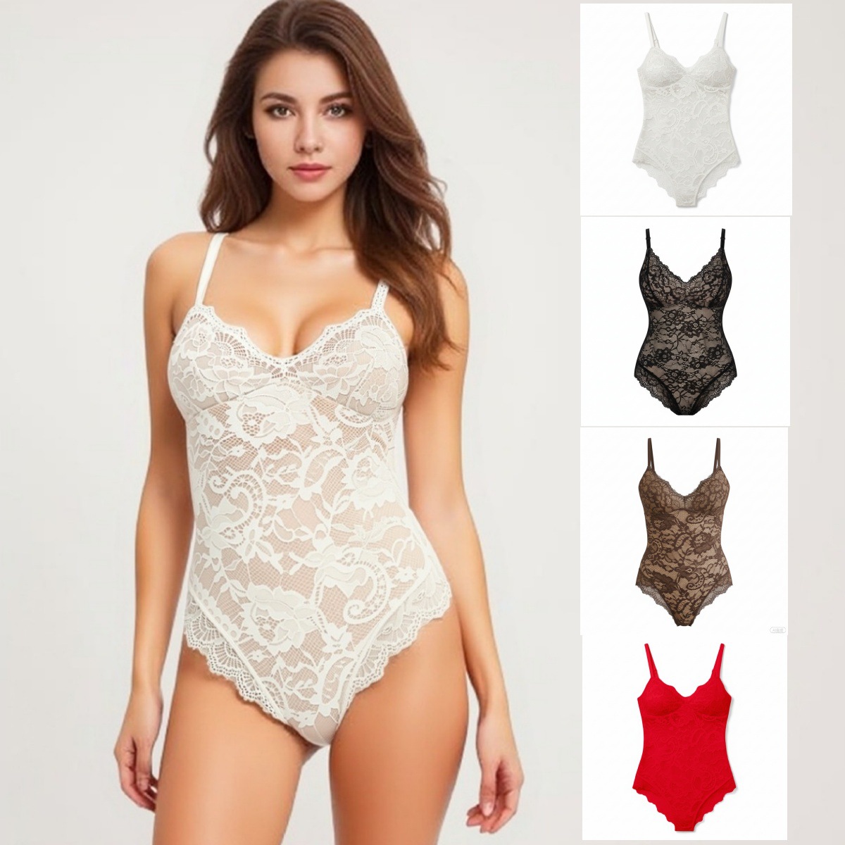 Amazon's New Summer One-Piece Shapewear Lace Women's Push-Up Underwear Suspenders Body-Shaping One-Piece Corset