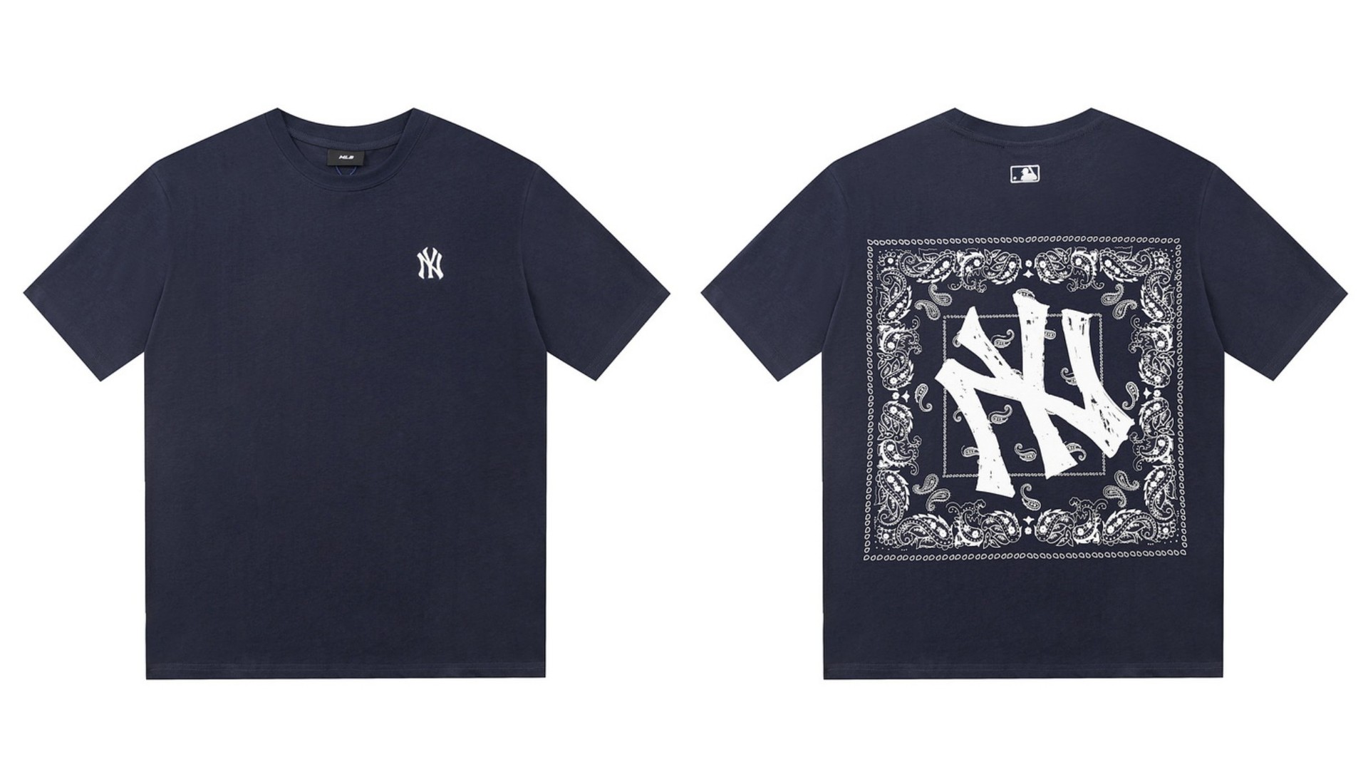 Fábrica al por mayor nueva moda Coreana de alta calidad impresa algodón manga corta hombres y mujeres mismo estilo pareja camiseta suelta soporte código de escaneo