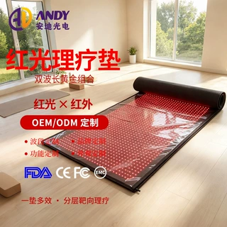 跨境1.6M 2米红外线理疗垫智能调光全身美白三芯红光理疗毯供应商