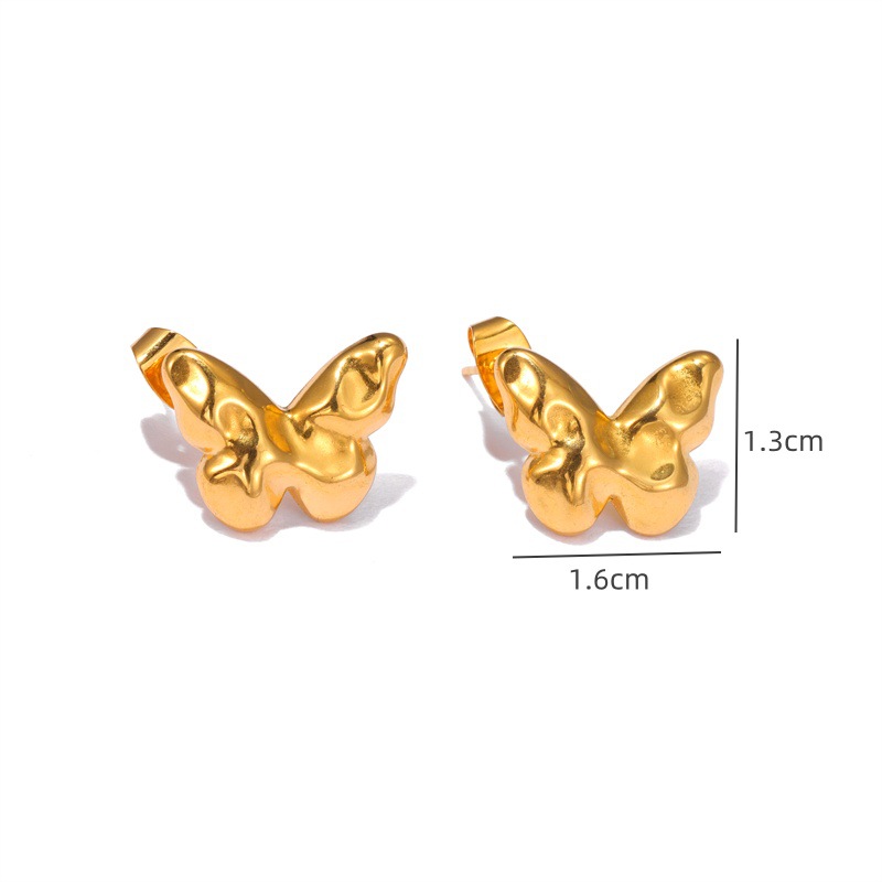 8g Weight 304 Stainless Steel Ear Needle Material Ear Studs Classification 1 Pair Quantity Holiday, Travel, Selfie Occasion 304 Stainless Steel Material Heart Shape, Flower Pattern Women's Gender Plating Design Elegant, Simple Style, Streetwear Style 1 Pair Elegant Simple Style Streetwear Heart Shape Flower Plating 304 Stainless Steel Ear Studs 7