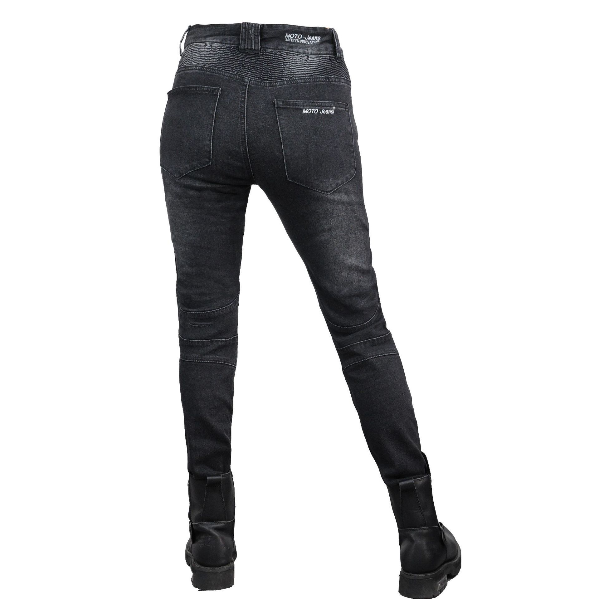 VOLERO Pantalones vaqueros de la motocicleta de las mujeres de carreras de motos pantalones de montar pantalones anti-caída de estiramiento retro actualizado equipo de protección