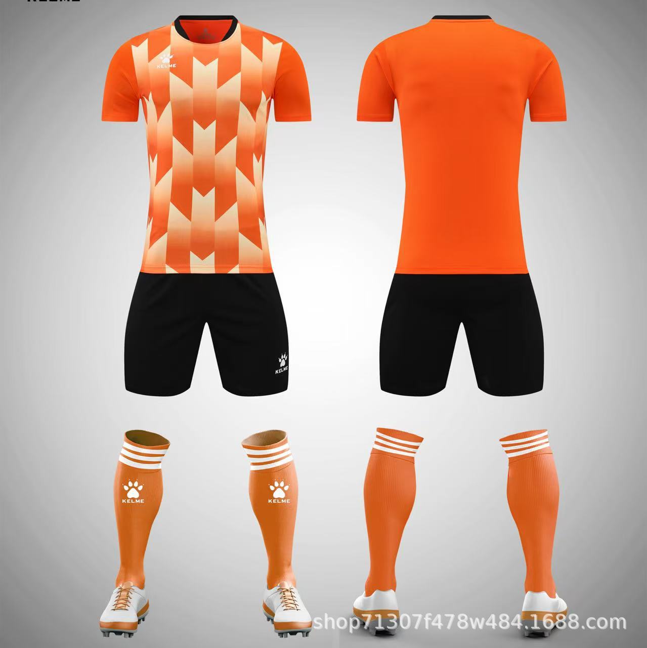 25 Cards ER US Children's Adult Men's and Women's Football Uniform Student Competition Training suit Short-sleeved Cross-border KELME Speed