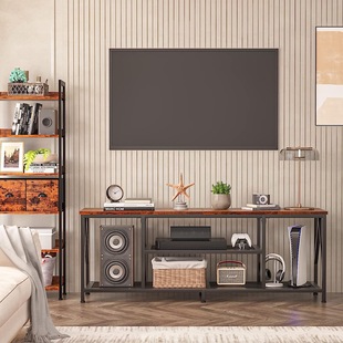 Amazon Living Room Open Storage Rack Steel Wood Tv Rack American Bedroom Storage Rack Display Rack Tv Cabinet