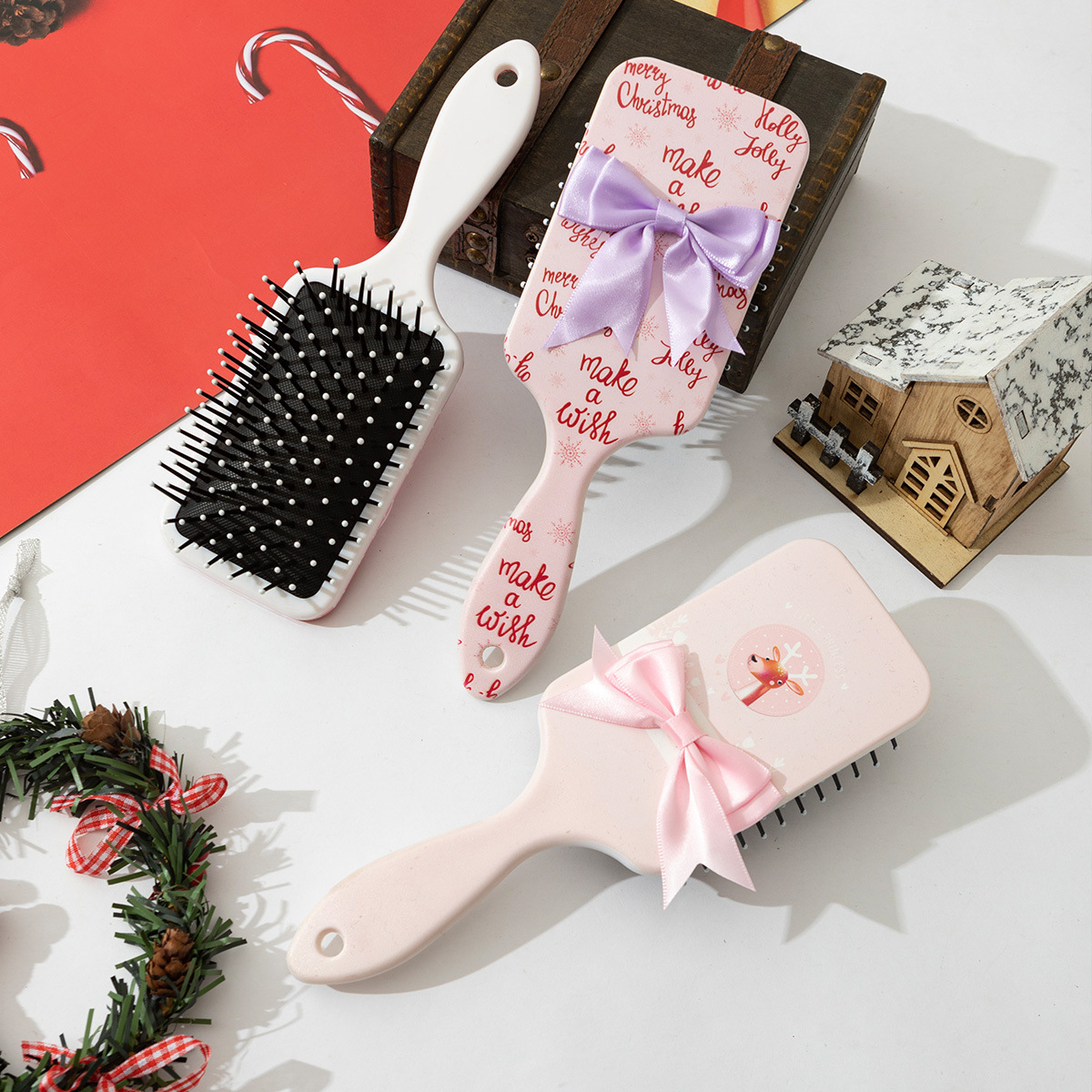 1 Piece Quantity Sweet Letter Bow Knot ABS Hair Combs