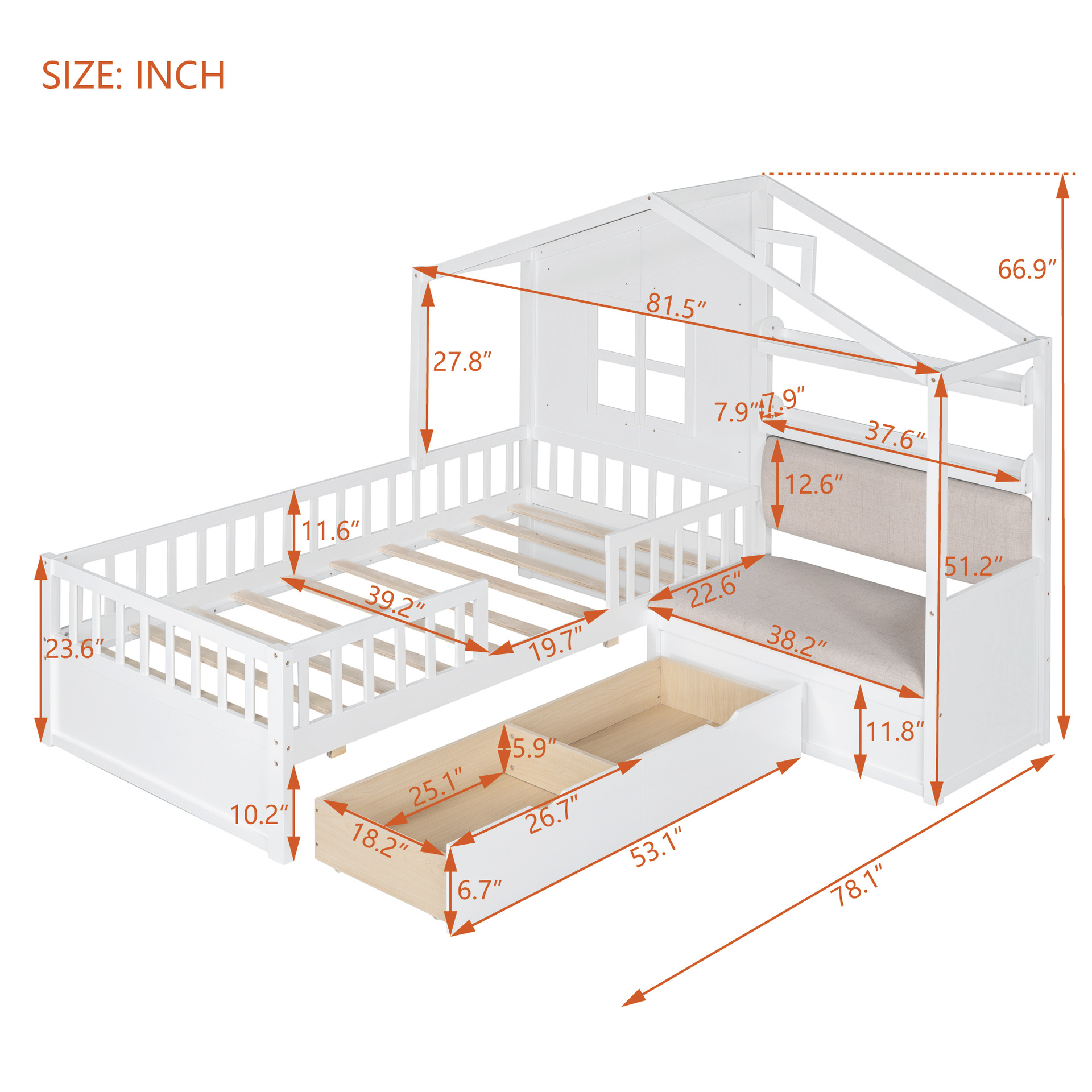 Sofá de estilo crema, moderno, minimalista, pequeño apartamento, sala de estar, asiento ultra ancho, sofá de tela esmerilada de plumón suave en línea recta profunda image 2