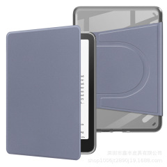 适用kindle paperwhite6543亚克力磁吸分离保护套kpw12旋转保护壳