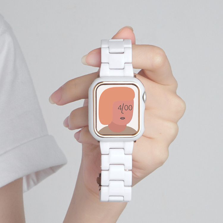 Aplicable a la 10a generación 98765se Apple Watch Nueva correa de acrílico de resina 14 mm22 mm Comercio exterior al por mayor