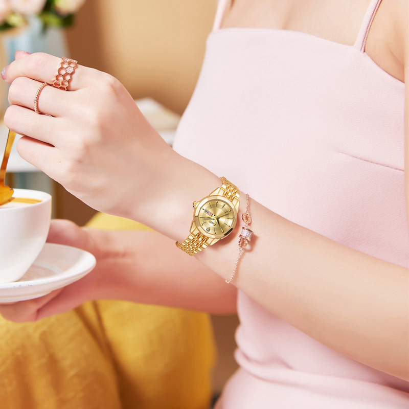 Poshi marca Reloj simple moda mujer nuevo doble calendario diosa reloj mujer reloj ins estilo reloj