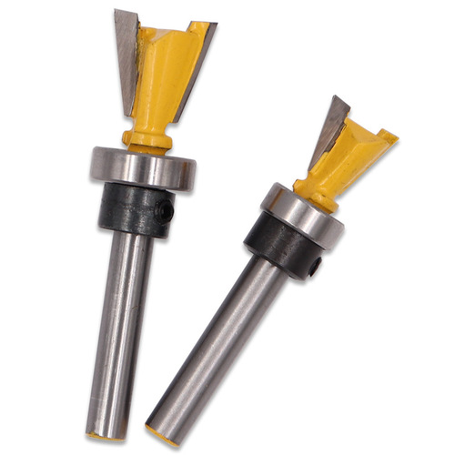 Bearing profiling dovetail slot milling cutter woodworking milling cutter trimming machine cutter head engraving machine gong knife sub-kou Xun knife