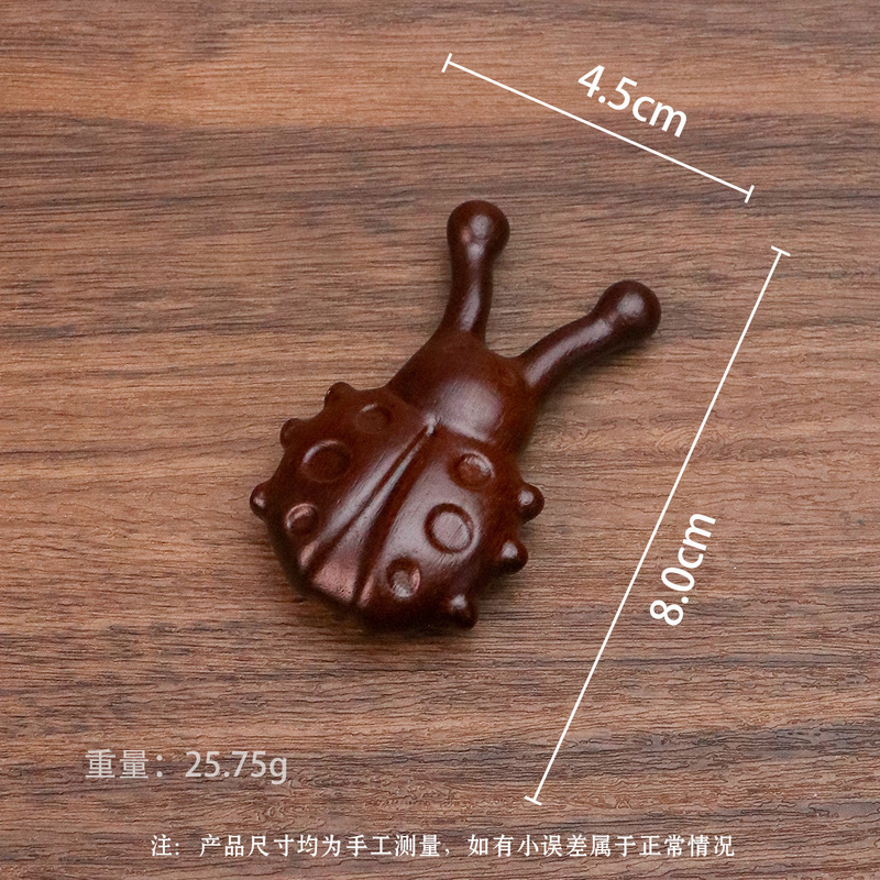 小さなカエルマッサージコーム、経絡コーム、鼻と目の浚渫漫画彫刻木製コーム、ヘアセラピー多機能サンダルウッドコーム|undefined