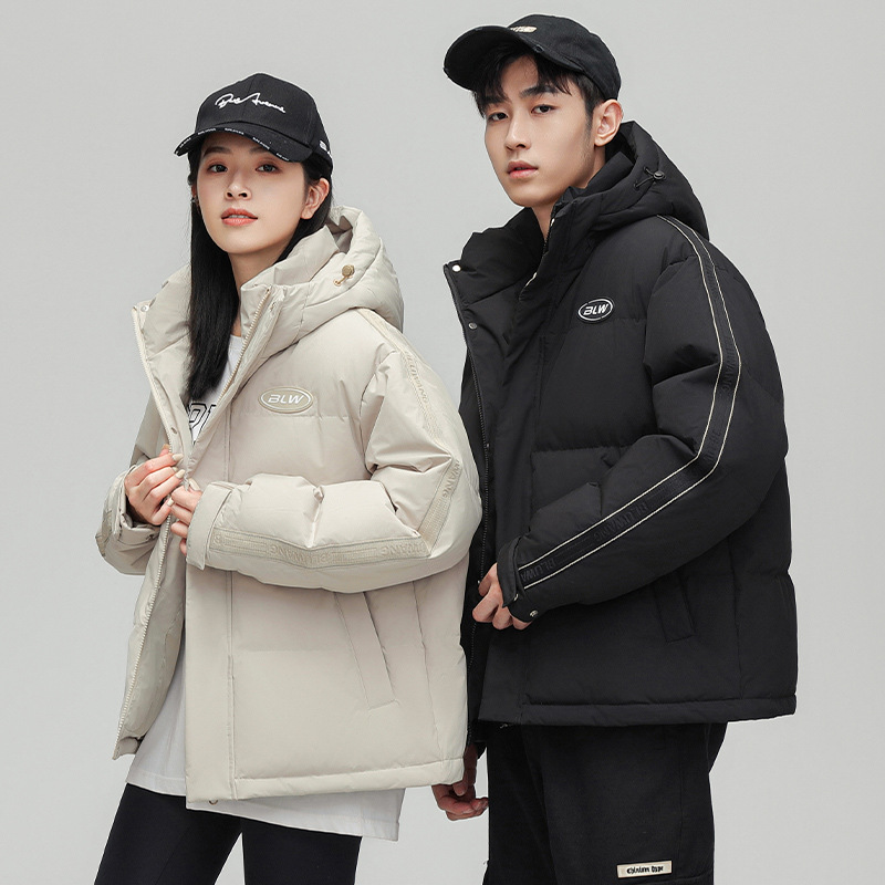 2023 New Winter Trendy Brand White Duck Down Jacket Short Couple Dress Hooded Coat Thickened Warm Top Trendy 2023 New Winter Trendy Brand White Duck Down Jacket Short Couple Dress Hooded Coat Thickened Warm Top Trendy