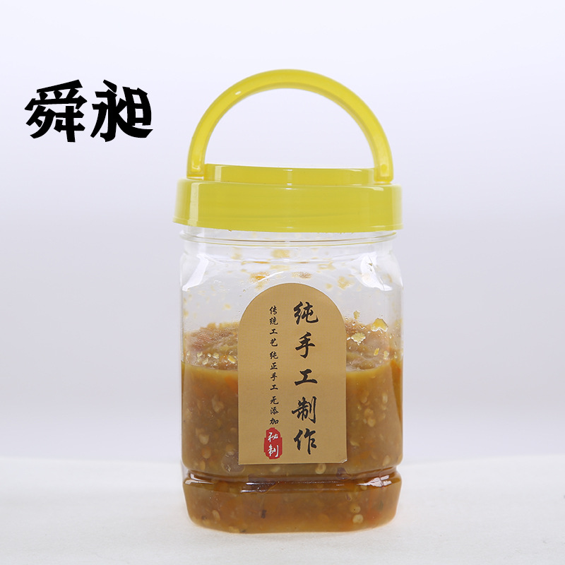 Shunqian engrosada botella de miel 500g marca nueva botella de mascota 360ml botella de plástico transparente tarro de mermelada seca