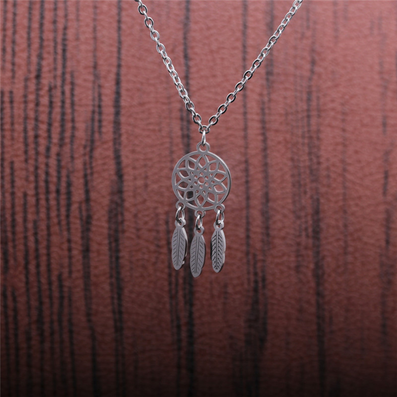 Fashion Titanium Steel Tassel Pendant Necklace display picture 7