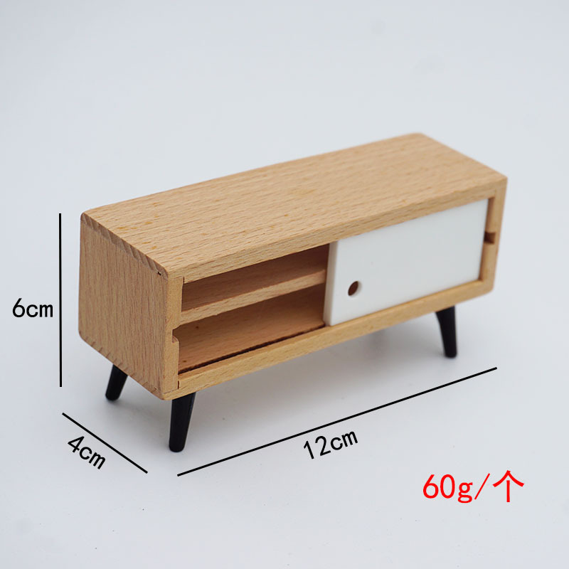 [Factory Spot] Simulation of Small Furniture Doll Room Blind Box Doll Scene Ornaments Play House Toys Wooden