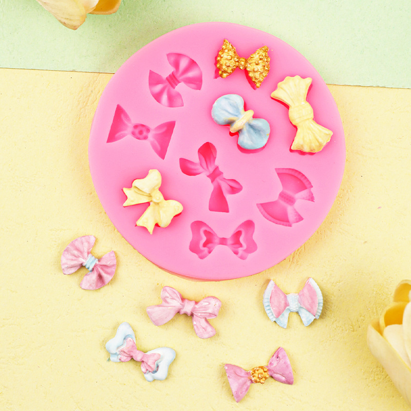 DIY nueva variedad de bowknot cake fondant molde chocolate silicona herramientas para hornear