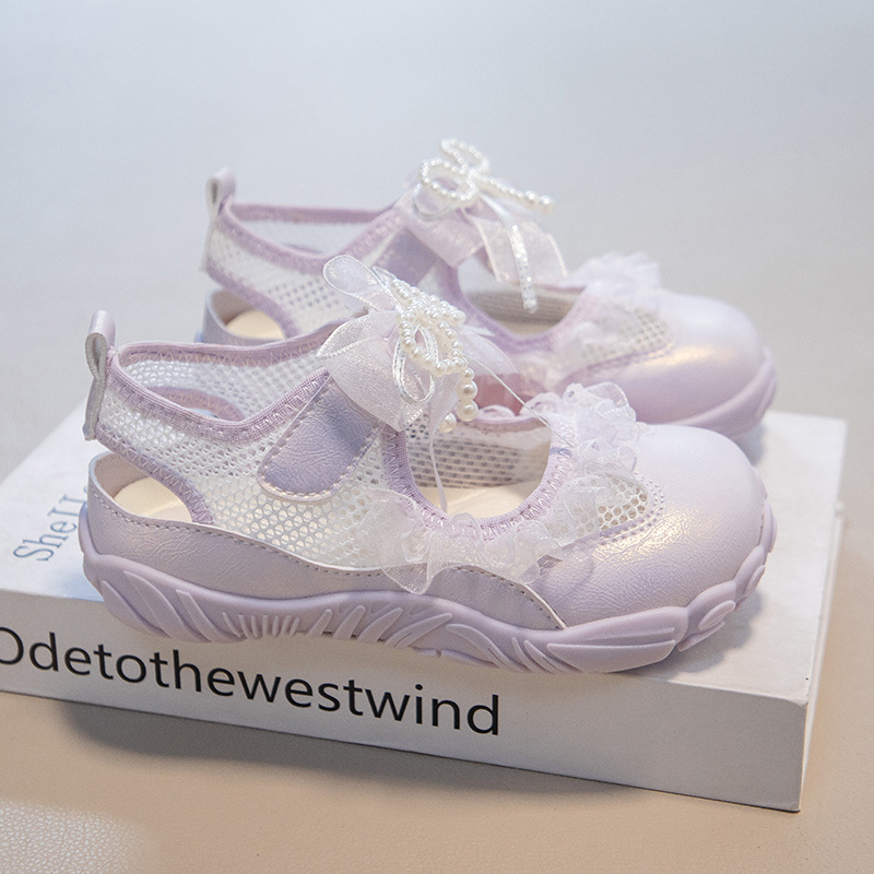 Sandálias princesa de niñas 2026 verano para niños zapatos de playa huecos zapatos casuales de moda para niños mayores image 8