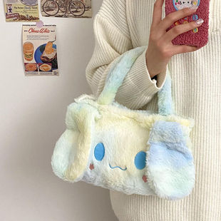 Cinnamon Dog New Culomi Cartoon Strawberry Melody Handbag Lunch Bag Stuffed Cute Soft Girl