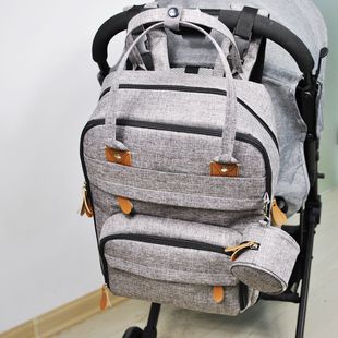 Mummy Bag Maternal and Infant Mother's Fashionable Portable Backpack Large Capacity Backpack for Going Out Multifunctional Backpack