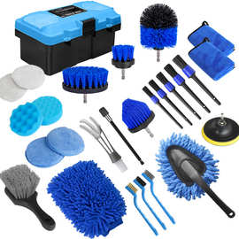 厂家直售27件套电钻刷电动工具刷套装配件瓷砖抛光轮胎清洁刷子