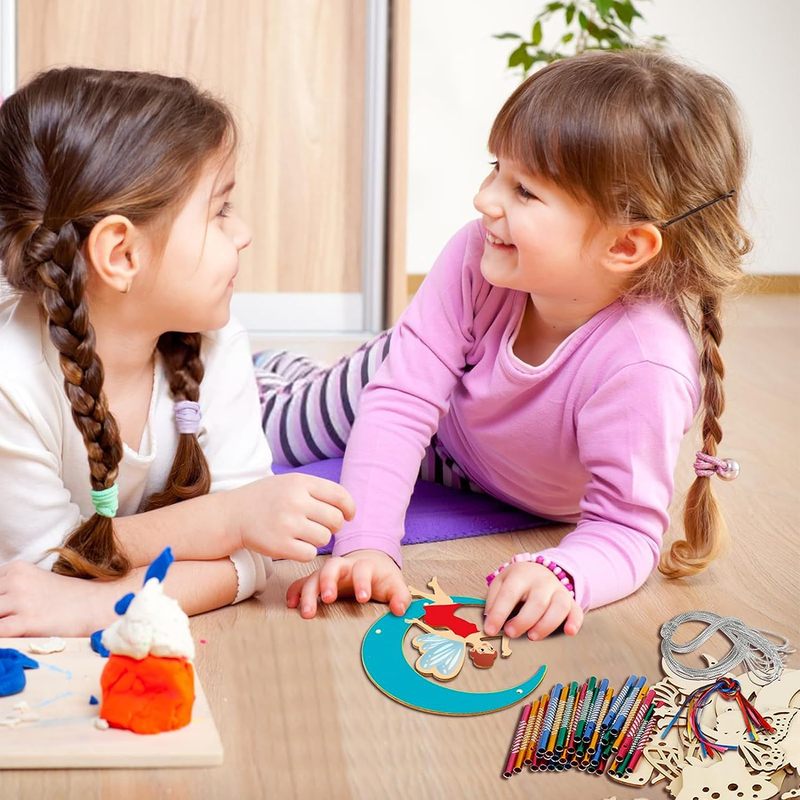 クロスボーダーアンドロメダ風鈴工芸品セット子供木鈴diyアンドロメダ創造女の子子供誕生日掛け装飾|undefined