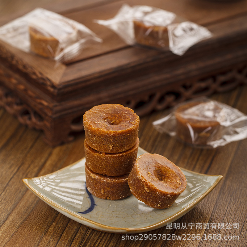 Yunnan Brown Sugar Cube Traditional Handcrafted Cane Sugar Individually Wrapped 500g overview