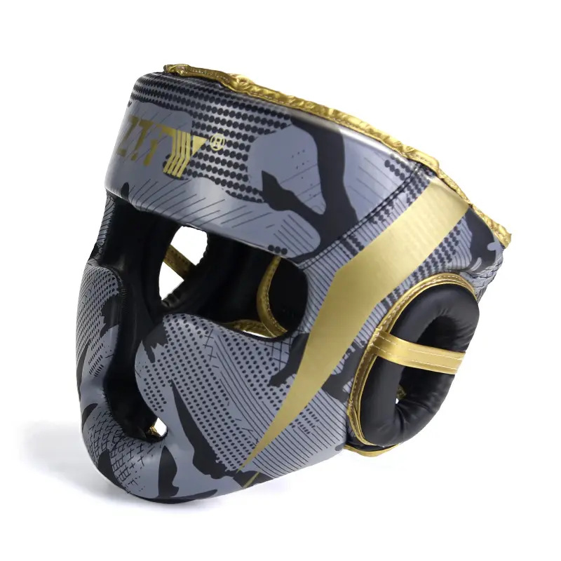 Ztty casco de boxeo protección de la cabeza mono protección de la cara lucha Sanda casco engrosado muay thai adultos entrenamiento sombrerería al por mayor