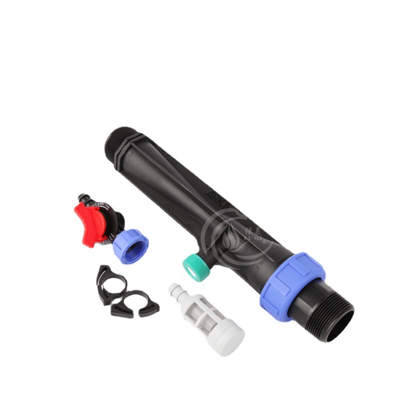 ARKA 1.5 pulgadas / 50 inyector de fertilizante venturi sin paja para riego por goteo por pulverización, riego por pulverización, fertilización, agua y fertilizante integrado