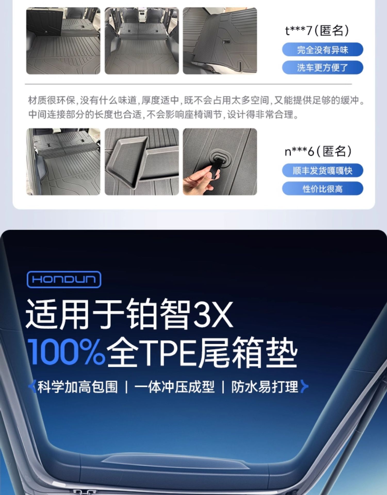 Suitable for Toyota Platinum 3X Trunk Mat Tpe25 New Special Integrated Trunk Mat Car Modification Supplies