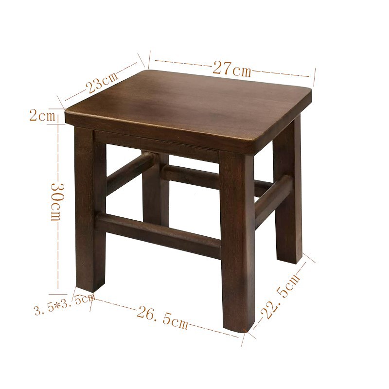 Fábrica directa taburetes cuadrados de madera sólida, taburetes caseros pequeños para adultos, taburetes bajos para niños, taburetes de cambio de zapatos, taburetes cuadrados de madera, taburetes de comedor image 9