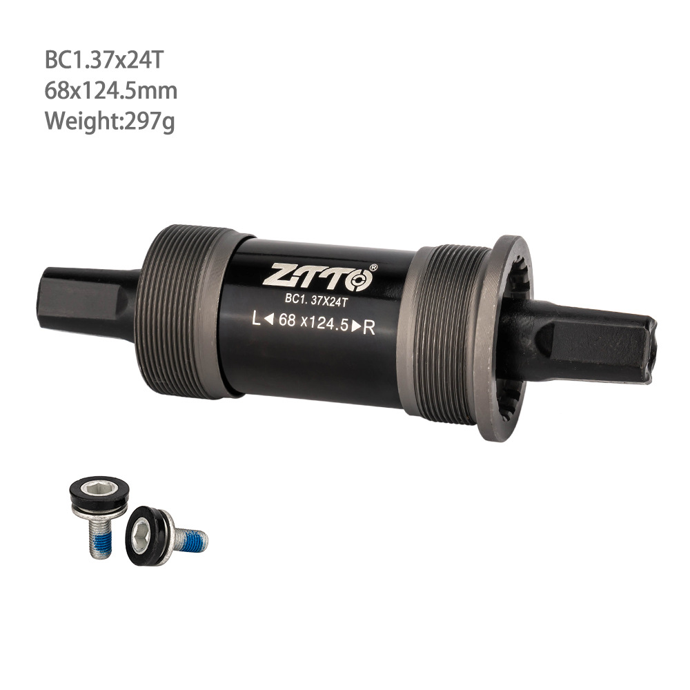 Bicicleta de carretera plegable de montaña ZTTO, eje cuadrado universal, eje central, cojinete, 68mm con tornillo impermeable