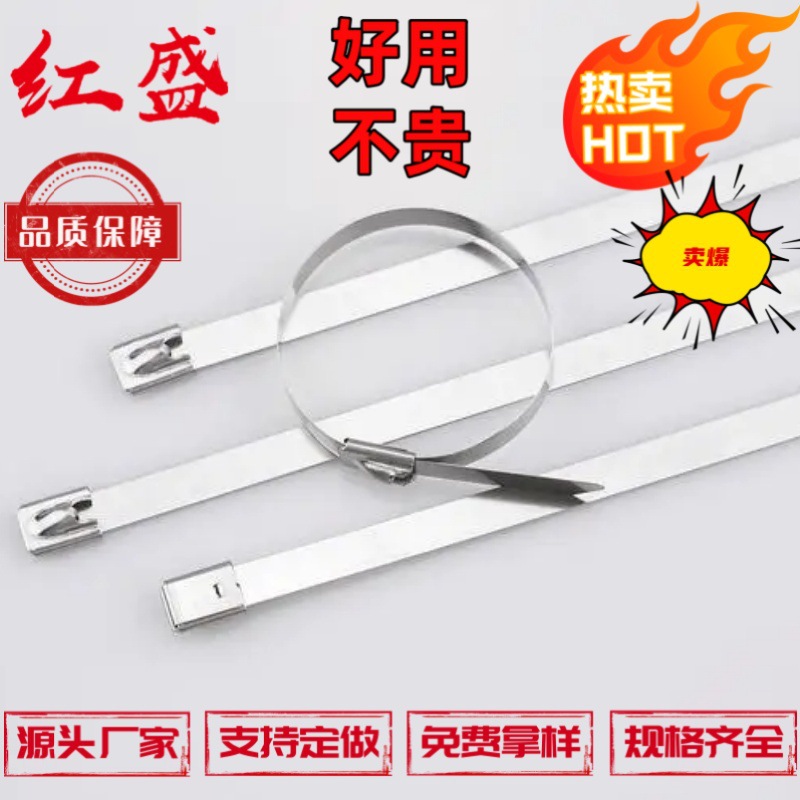 MLT8S-CP 304不锈钢金属线缆扎带4.6*680mm