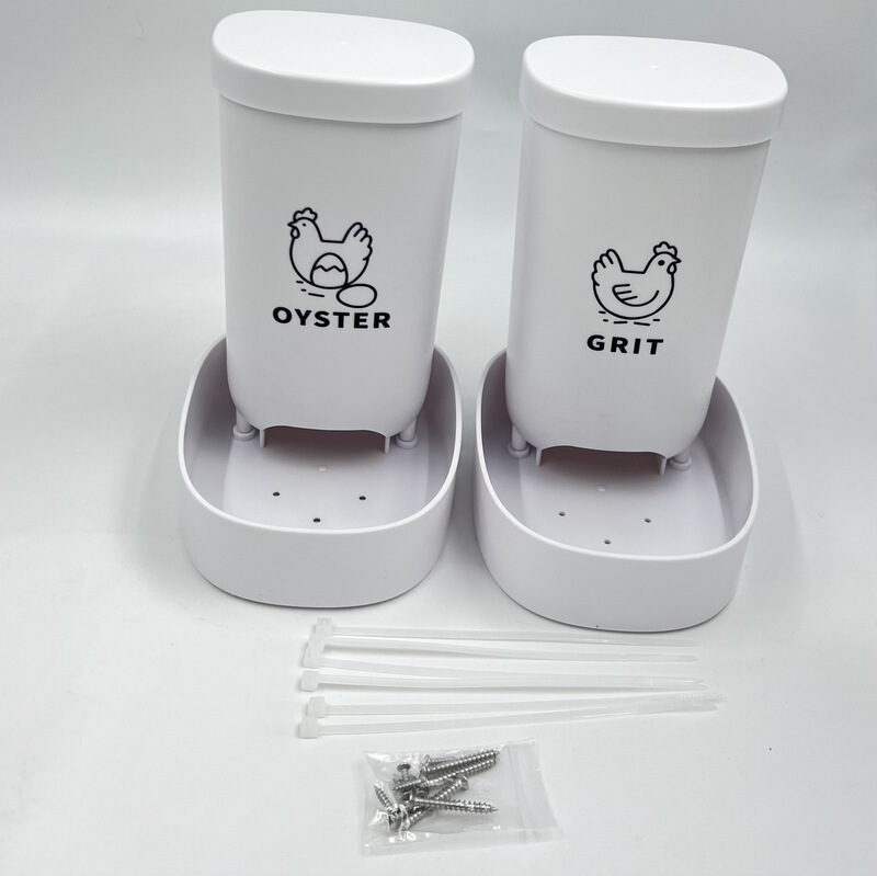 新しいAmazon人気商品、鶏用オイスターシェルと砂利フィーダー、鶏用飼料タンク、自動吊り下げ式フェンス鶏用フィーダー|undefined