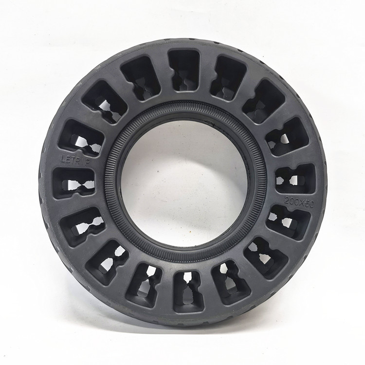 8-inch small dolphin mini electric scooter tire 200x50 front wheel honeycomb solid tire, rear wheel airless tire
