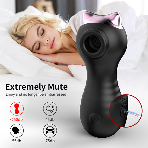 Rechargeable vibrator, silicone vibrator for sucking, female masturbation device, electric female vaginal sucking tongue licker, sex toy