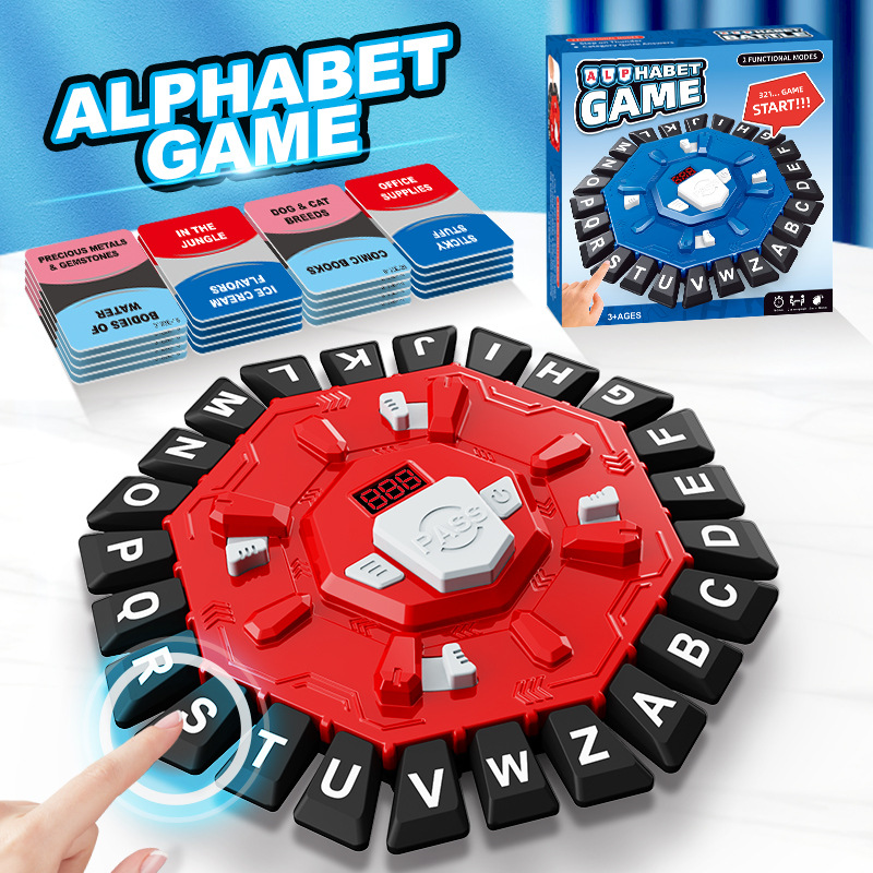 Transfronterizos escritorio creativo rompecabezas loco alfabeto juego de mesa amazon juegos de mesa ritmo giradisco juguetes image 7