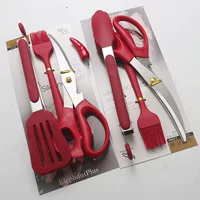 Корейские ножницы для барбекю зажимы из нержавеющей стали утолщенные пищевые зажимы для кухни кастрюли блинчики силиконовые барбекю Сюй Пин