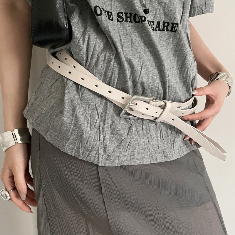 y2k小众铆钉腰带女设计感百搭裙子牛仔裤配饰菱形皮带高级感装饰|undefined