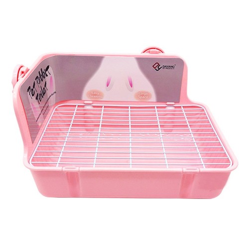 Dayang toilet rabbit toilet rabbit potty anti-overturn double fixed square toilet chinchilla guinea pig toilet guaranteed