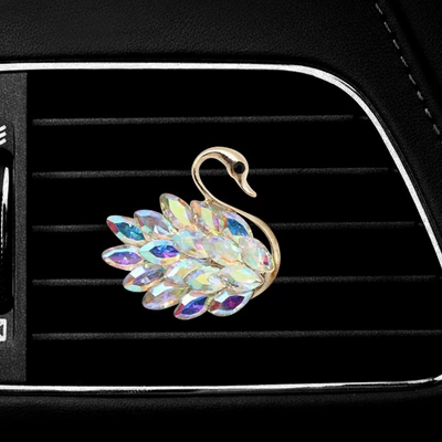Car Perfume Aromatherapy, Crystal Swan Car Air - color-swan-right