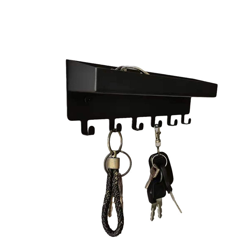 Venta caliente transfronteriza de hierro gancho creativo de almacenamiento de correo de pared estante de almacenamiento de llaves montado en la pared