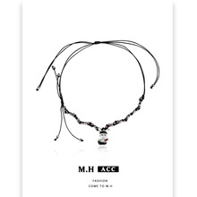 2025新款原创设计独特锁骨链轻奢小众高级感甜酷风苹果兔子项链女