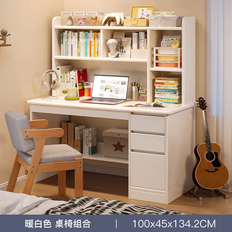 Escritorio de madera sólida escritorio de estudio para estudiantes en el hogar escritorio de escritorio estante de dormitorio escritorio de escritorio para adultos