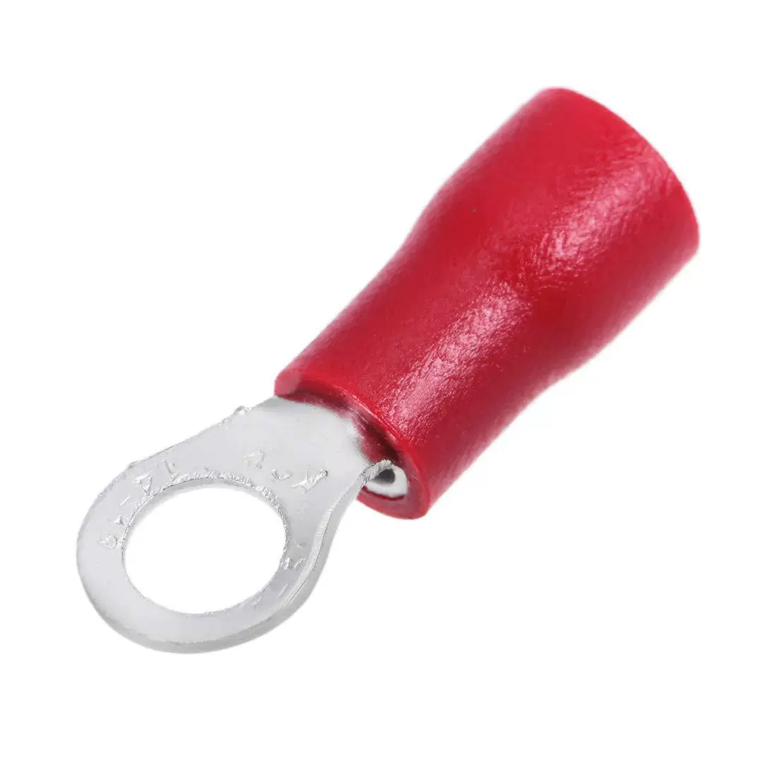 Uxcell RV3.5-5 Insulated Electrical Crimp Terminal Ring Spad