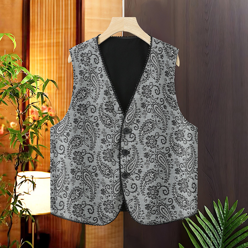 Reversible Jacquard V Neck Vest for Women 2025 Spring and Summer New Design Versatile Thin Short Sleeveless Top