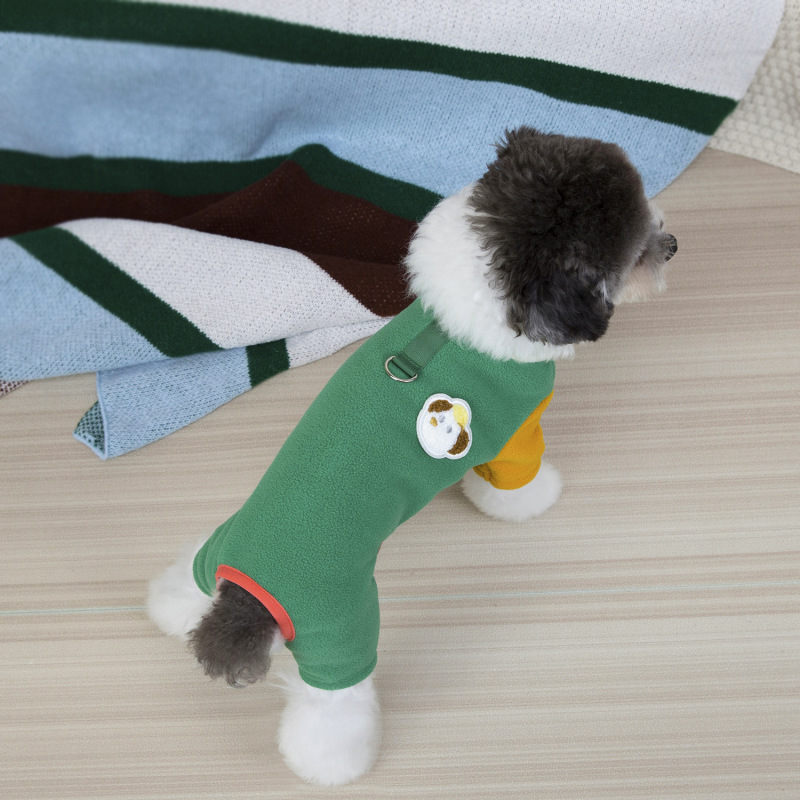 宠物服装小型犬狗衣服猫咪秋冬保暖舒适新款批发25立领摇粒绒四腿|undefined