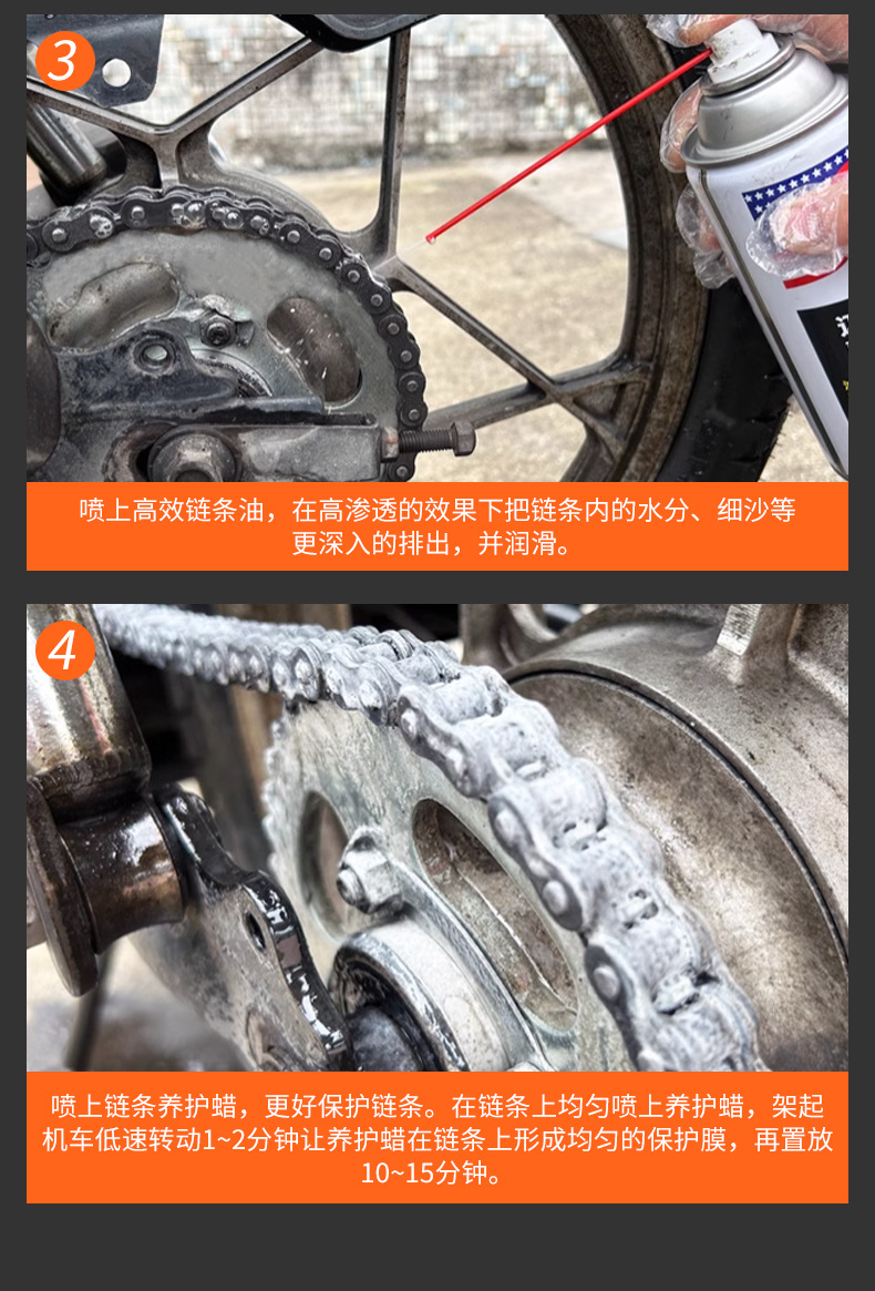 Mike's Bicycle Chain Cleaner Mountain Bike Chain Oil Stain Removal Cleaning Spray for Maintenance